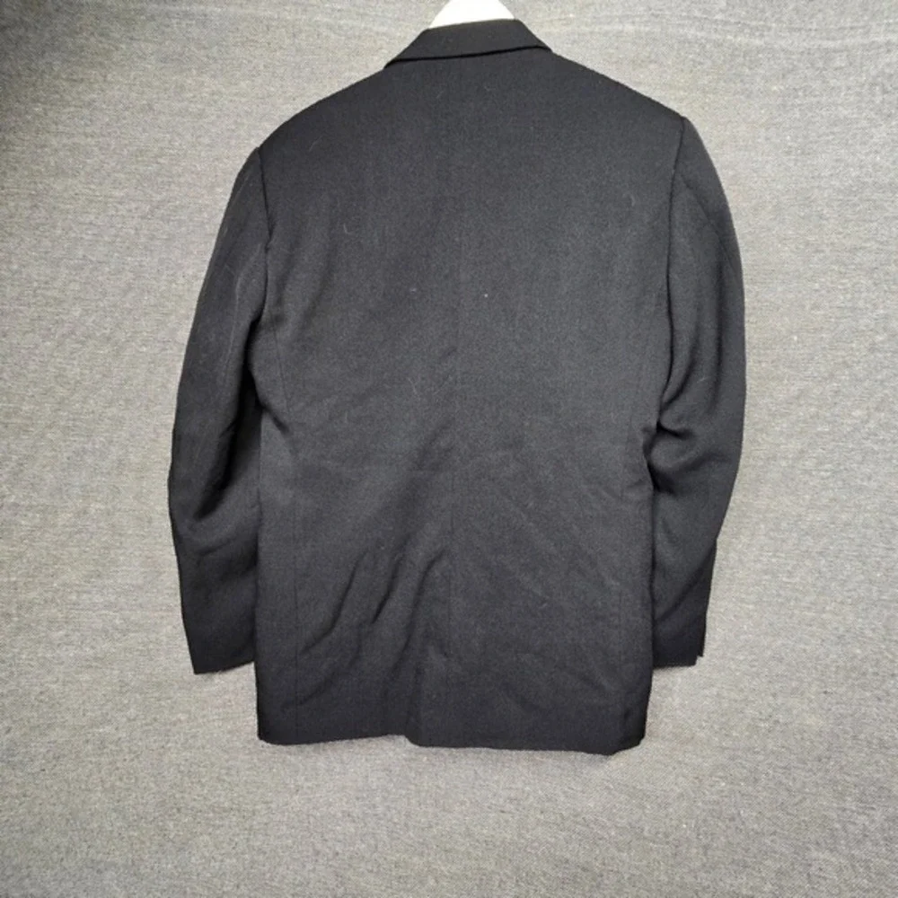 Moda Christiano Mens Black 3 Button‎ Blazer Sport Coat Designed in Italy 44R